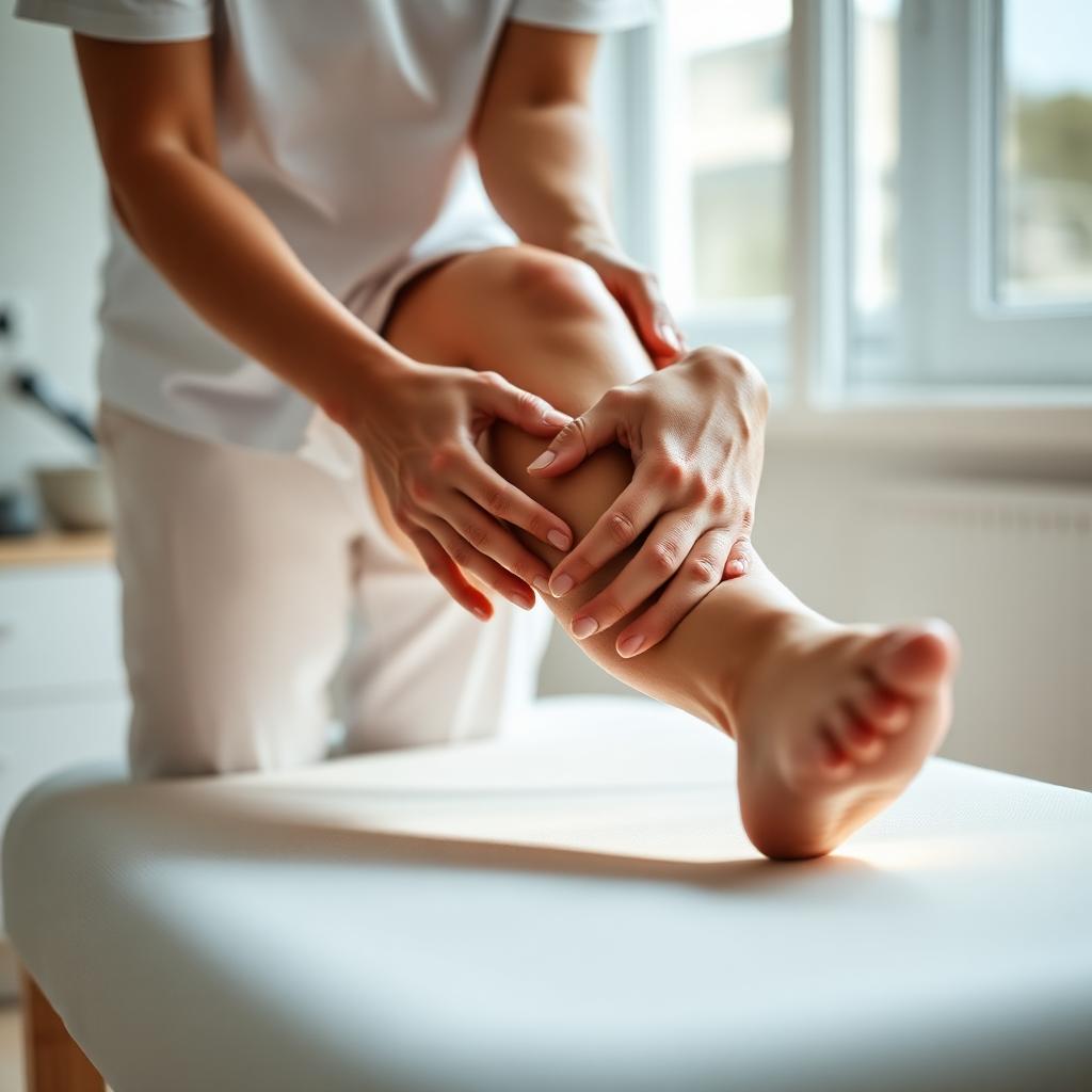 Physiotherapist providing hands-on care to a patient